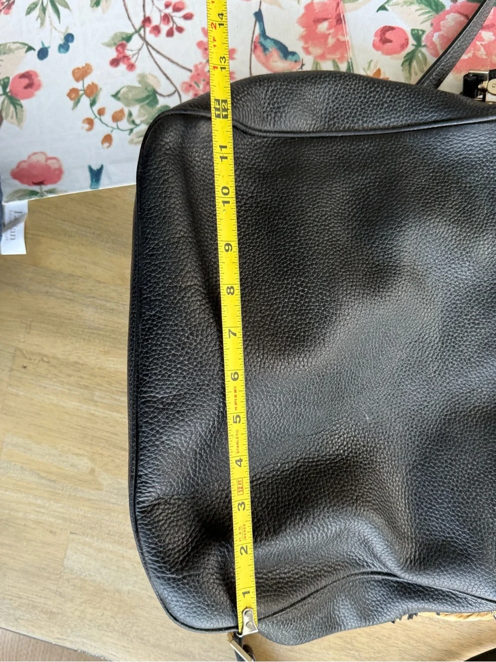 kate spade Black Pebbled Leather Tassel Shoulder Bag